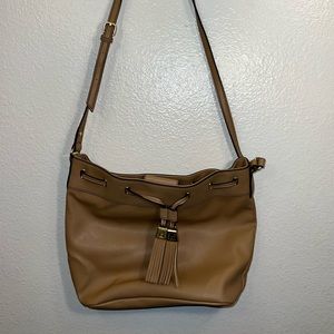Liz Claiborne Drawstring Bucket Satchel Crossbody Shoulder Bag